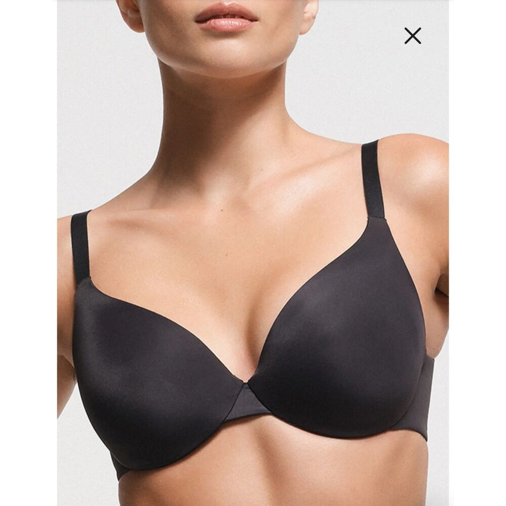 SKIMS Like New Full Coverage Lightly Lined Bra in Onyx Black 36C - Picture 3 of 3